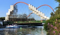 Brücke über den Rhein-Herne-Kanal im Nordsternpark Gelsenkirchen